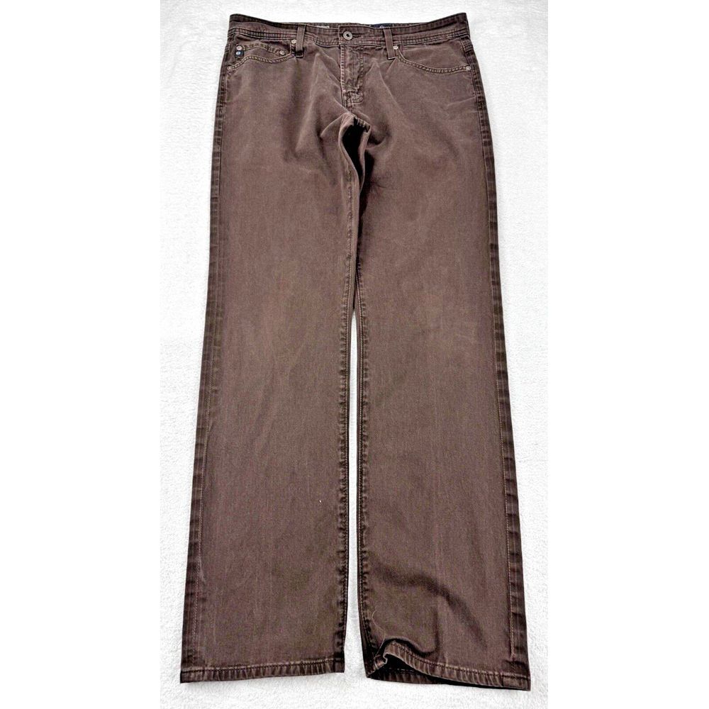 AG Adriano Goldschmied Jeans Men 33x32‎ Brown the Graduate Straight